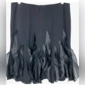 Rickie Freeman for Teri Jon Black Midi Skirt